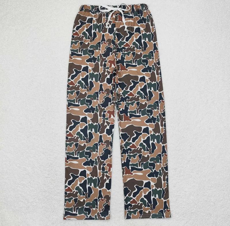 Adult Camouflage Fall Bottom Pants Pajamas Lounge Wear Loungewear Print