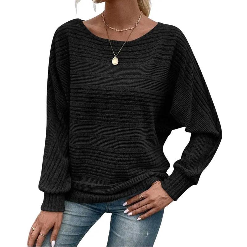 Encolax Pit Stripe Batwing Sleeve Top