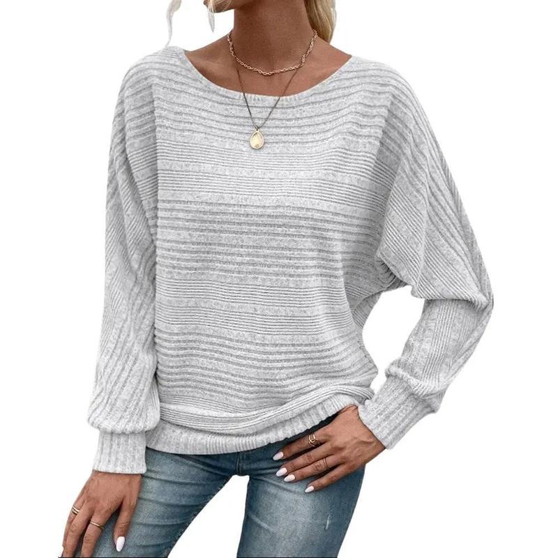 Encolax Pit Stripe Batwing Sleeve Top