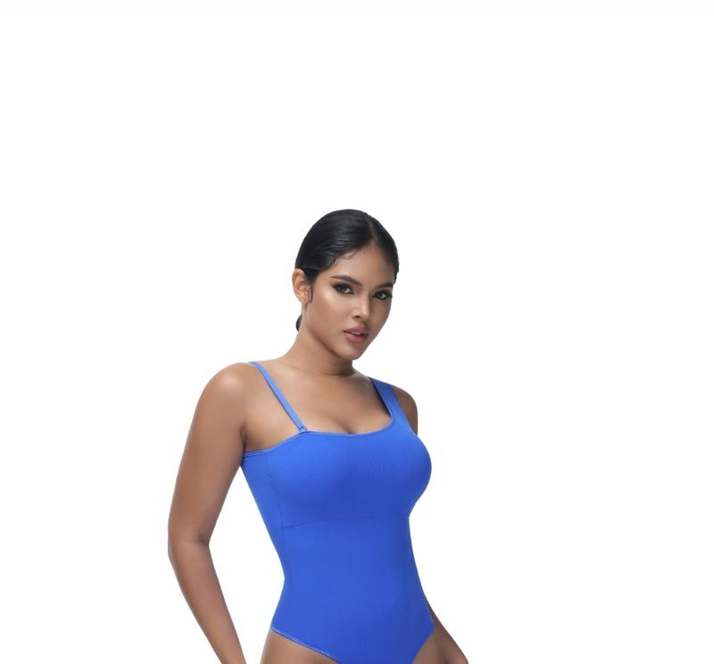 Soo slick Shapewear Bodysuit for Women Tummy Control Mono Strap Bodysuit Thong Sculpting with Removable Padding and Straps Womenswear Underwear Tops Lady Comfort Mono Strap Sleeveless Minimalist Basic