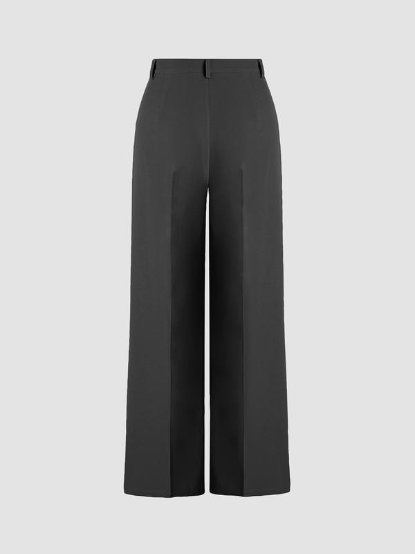 [12 colors, US size 0-26] High Waist Pleated Wide Leg Pants