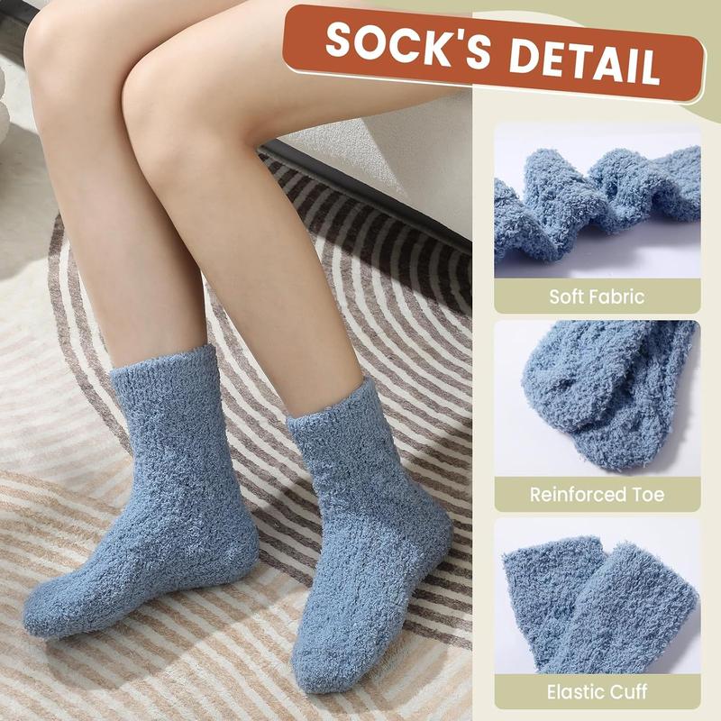 5 Pairs Fuzzy Socks for Women - Fluffy Socks Winter Warm Comfy Socks Women