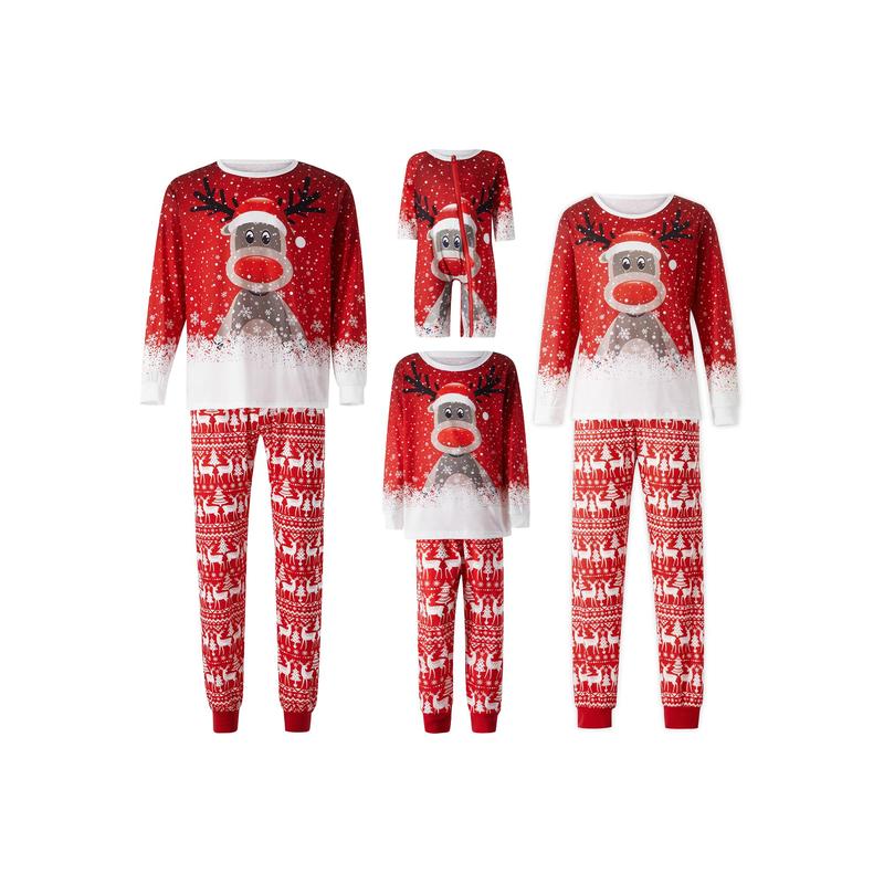 Family Christmas Pjs Matching Sets Women Men Xmas Matching Pajamas for Adults Kids Holiday Xmas Sleepwear Set