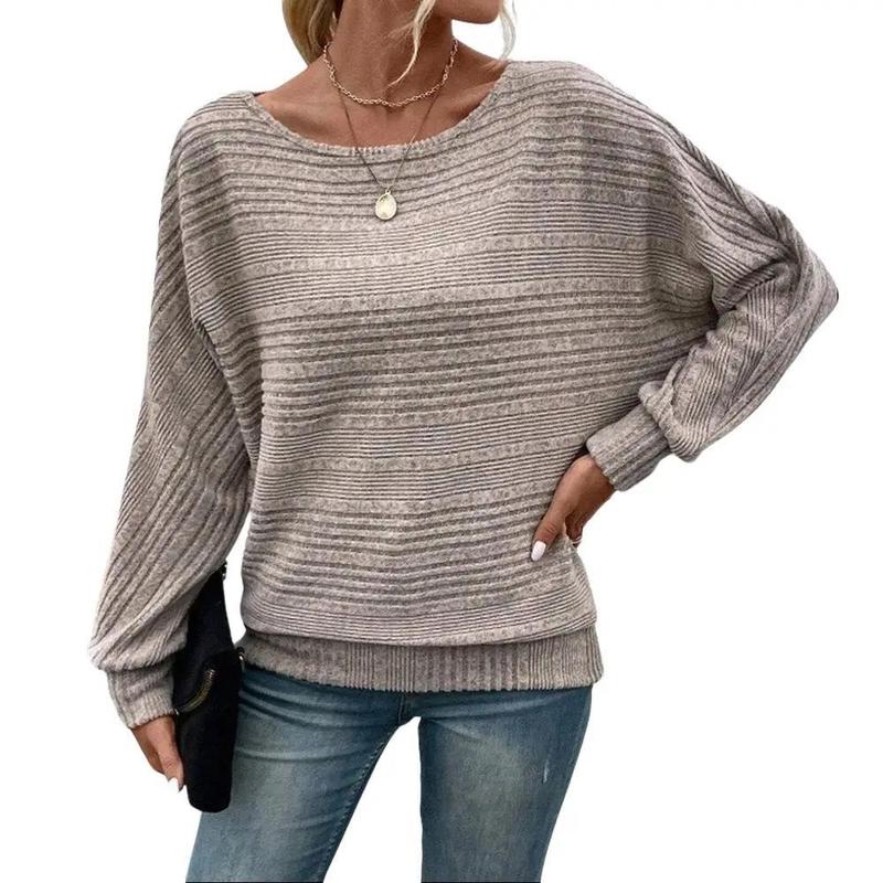 Encolax Pit Stripe Batwing Sleeve Top