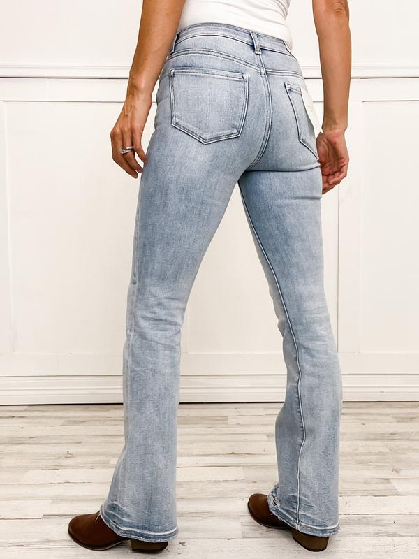 Lovervet by Vervet BLOSSOM Tummy Control Mid-Rise Bootcut Jeans