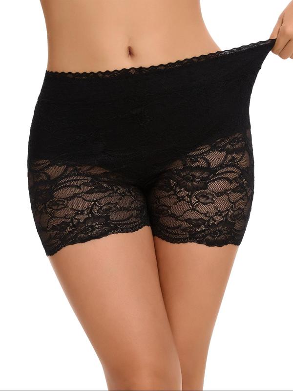 Women's Contrast Lace Drop Waist Panty, Soft Comfy Breathable Knicker for Daily Wear, Underwear for All Seasons