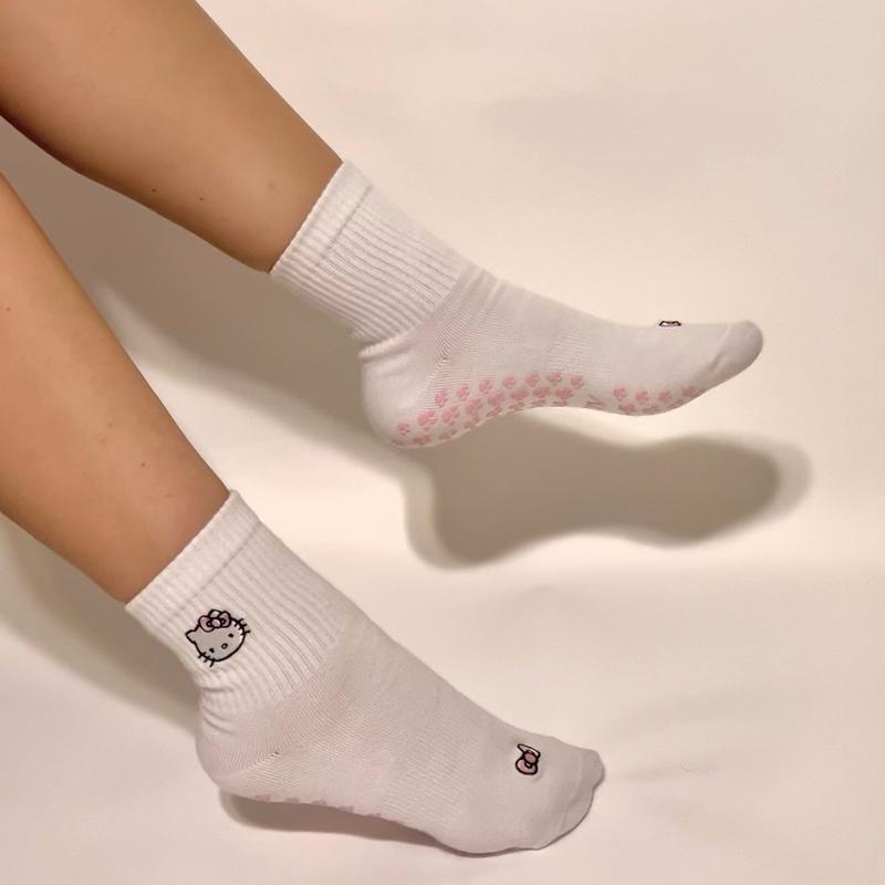 Grip Socks - Purrfect in Pink