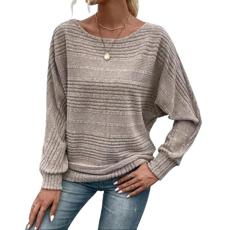 Encolax Pit Stripe Batwing Sleeve Top