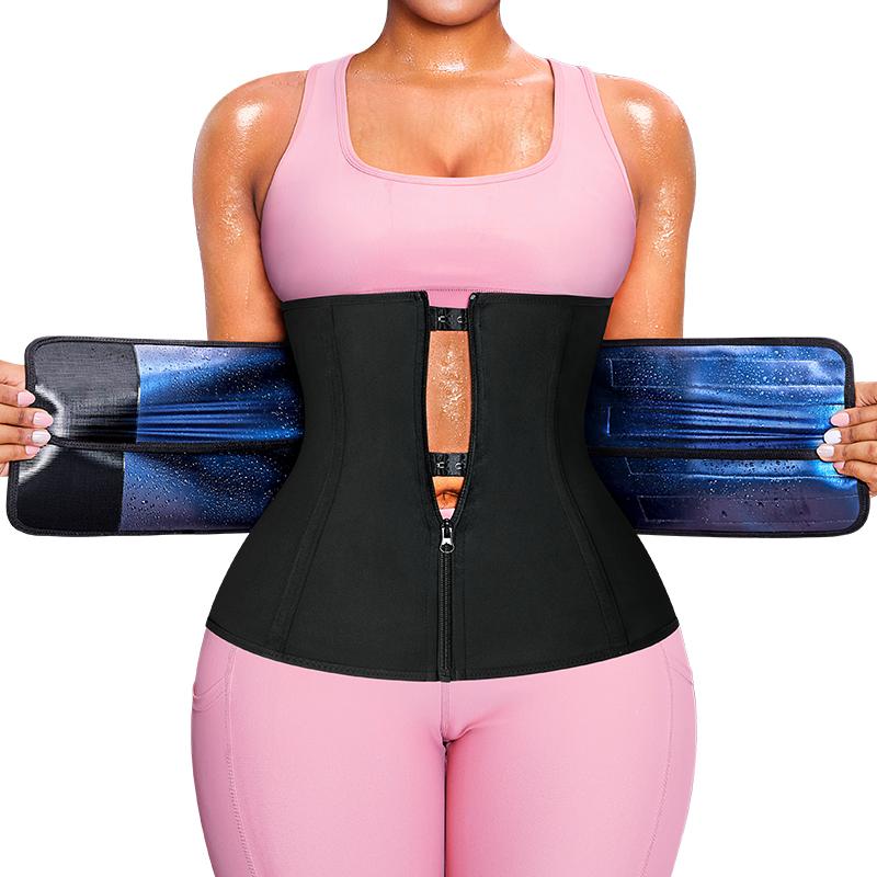 Nebility Sweat Fitness belt for Women Sport Girdle Workout Shapewear