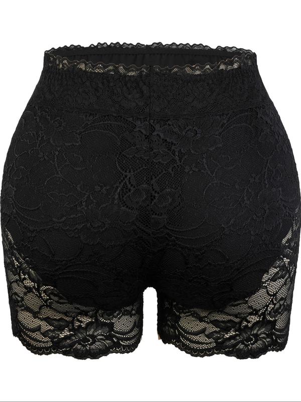 Women's Contrast Lace Drop Waist Panty, Soft Comfy Breathable Knicker for Daily Wear, Underwear for All Seasons