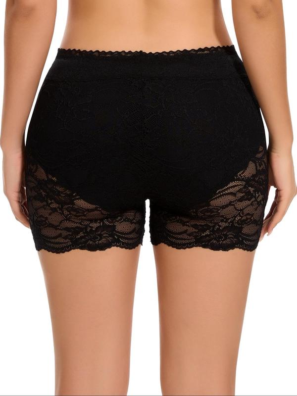 Women's Contrast Lace Drop Waist Panty, Soft Comfy Breathable Knicker for Daily Wear, Underwear for All Seasons