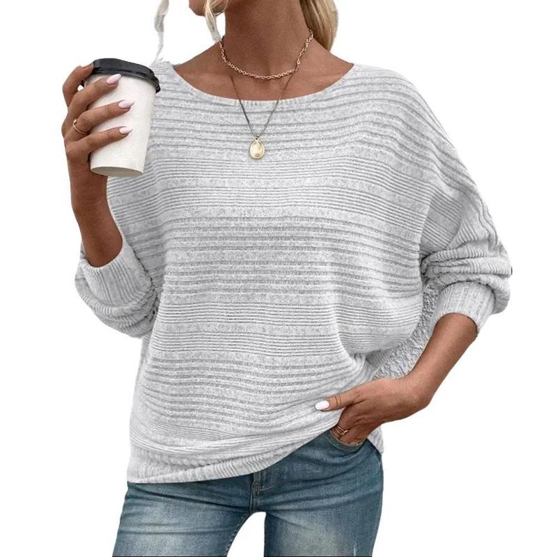 Encolax Pit Stripe Batwing Sleeve Top