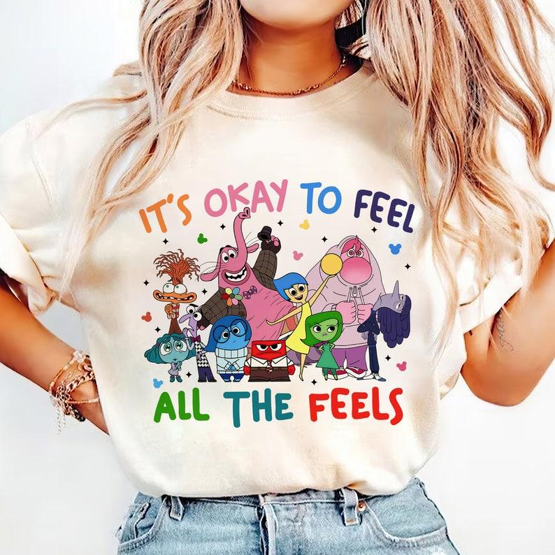 Today I Feel All The Feels Inside Out 2 Shirt, Inside out characters Shirt