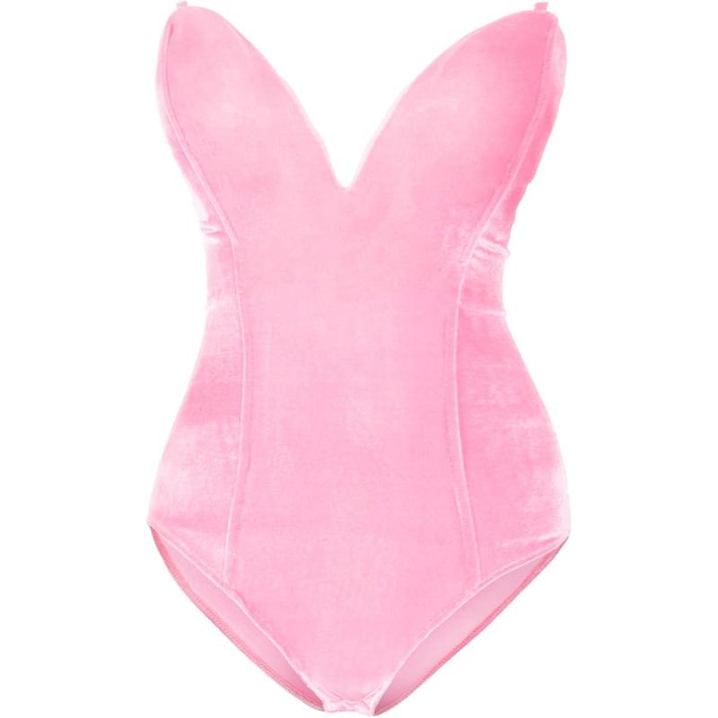 Womens Bunny Costume Girl Suit One count Bodysuit Halloween Cosplay Catsuit Bunny band Stockings Set