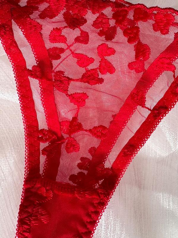 YOKO [2 Colors, Size S-XL] Women's Two-piece Lingerie Set, Lace Bow, Love Embroidery, Straps, Underwear