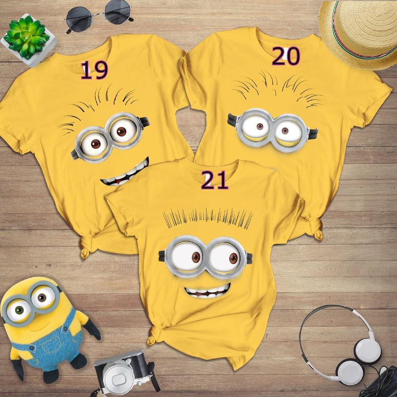 Minions Family Halloween Cosplay Costume Shirt, Group Minions Matching Shirt, Group Costume, Family Costume Matching T-shirts, Despicable Me Minions Unisex Sweatshirt