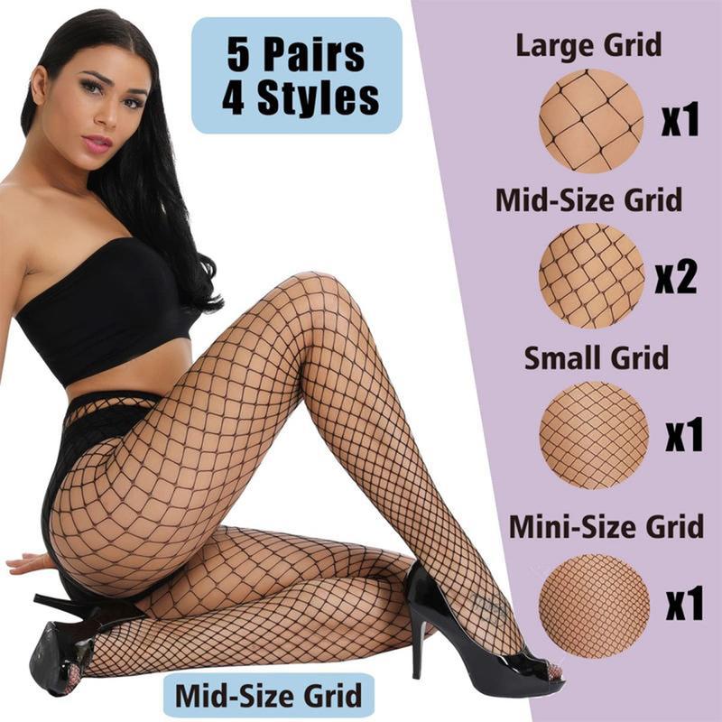 Winter Fashion 5-Pack High Waist & High ElasticityTights- Unique Patterns for Comfortand Style, Perfect for Holiday Partiesand New Year's Eve Celebrations!