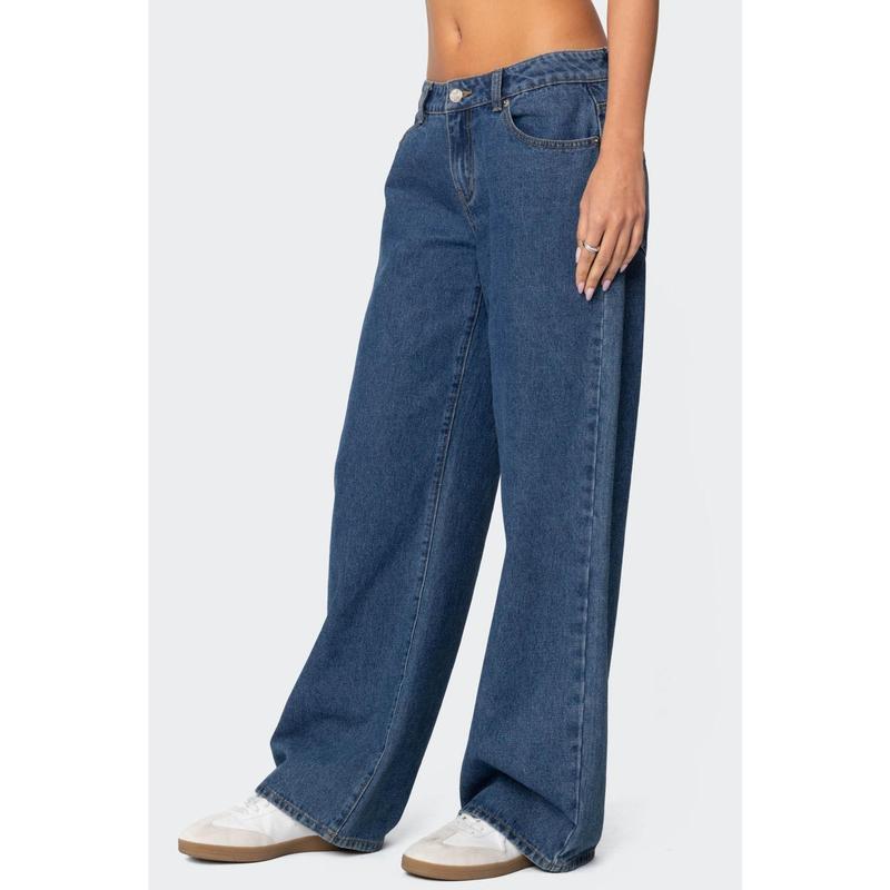 Raelynn Washed Low Rise Jeans