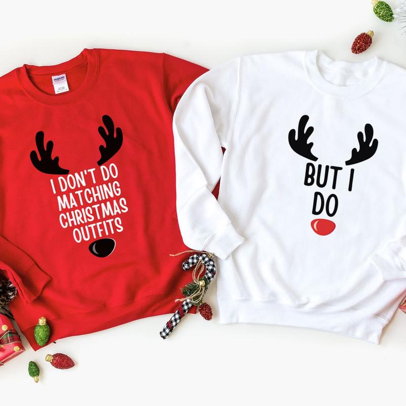 I Don't Do Matching Christmas Shirt Couples Christmas Pajamas Tops Matching Christmas Pajamas Couple Couples Christmas Shirts Christmas 1ZQ Womenswear Clothing