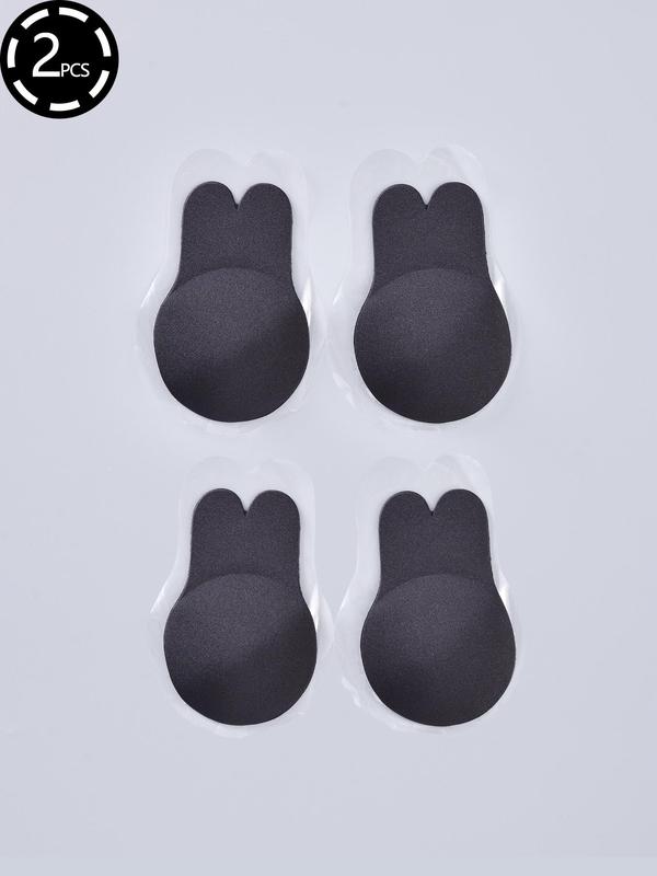 Rabbit Ears Design Silicone Nipple Cover, 2 Pairs Invisible Lifting Silicone Breast Patch, Women's Lingerie Accessories for Daily Wear