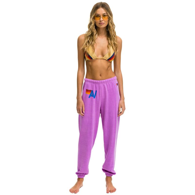 LOGO SWEATPANTS - NEON PURPLE