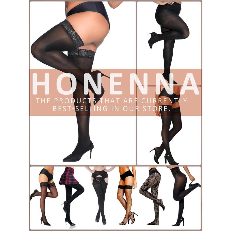 Women's Control Top High Elastic Soft Opaque Pantyhose Tights Womenswear Underwear Comfort Lady