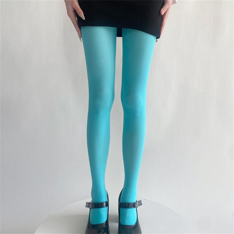 Women Velvet Stocking Leggings Elegant Solid Color Elastic Tights Pantyhose for Dress Date Club Cosplay Party Streetwear