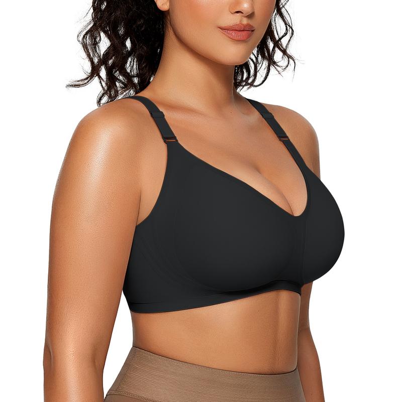 OEAK Women Comfort Push Up Bras Wireless Seamless Full Coverage Bra Buttery Soft Everyday Tshirt Bra