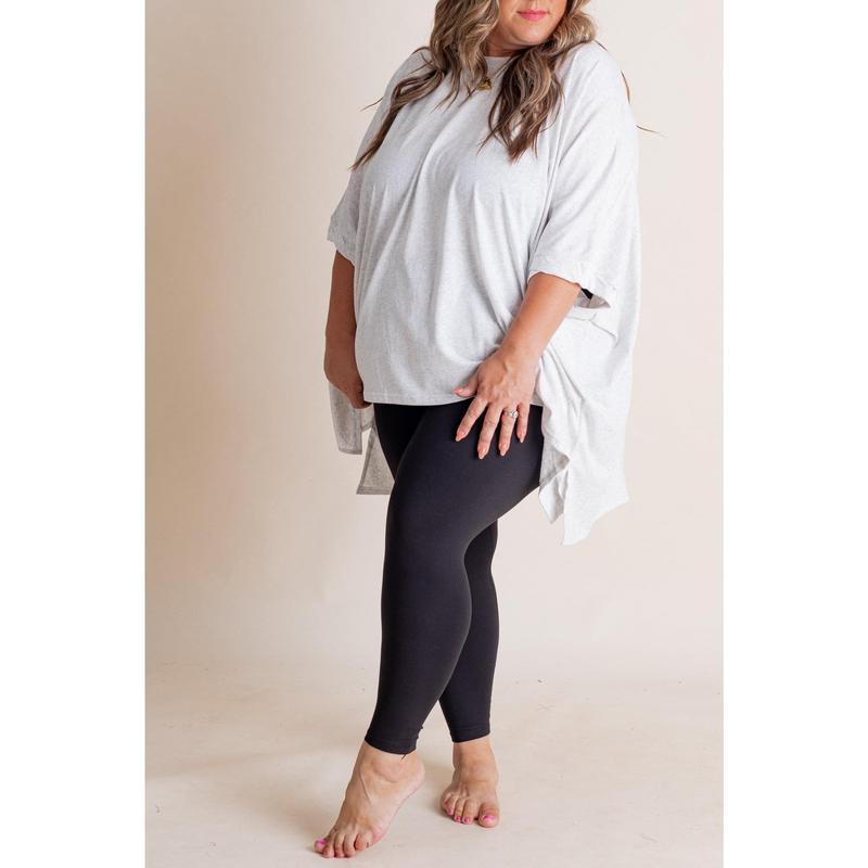 Feel So Good V Waist Leggings- Black Only - CURVY