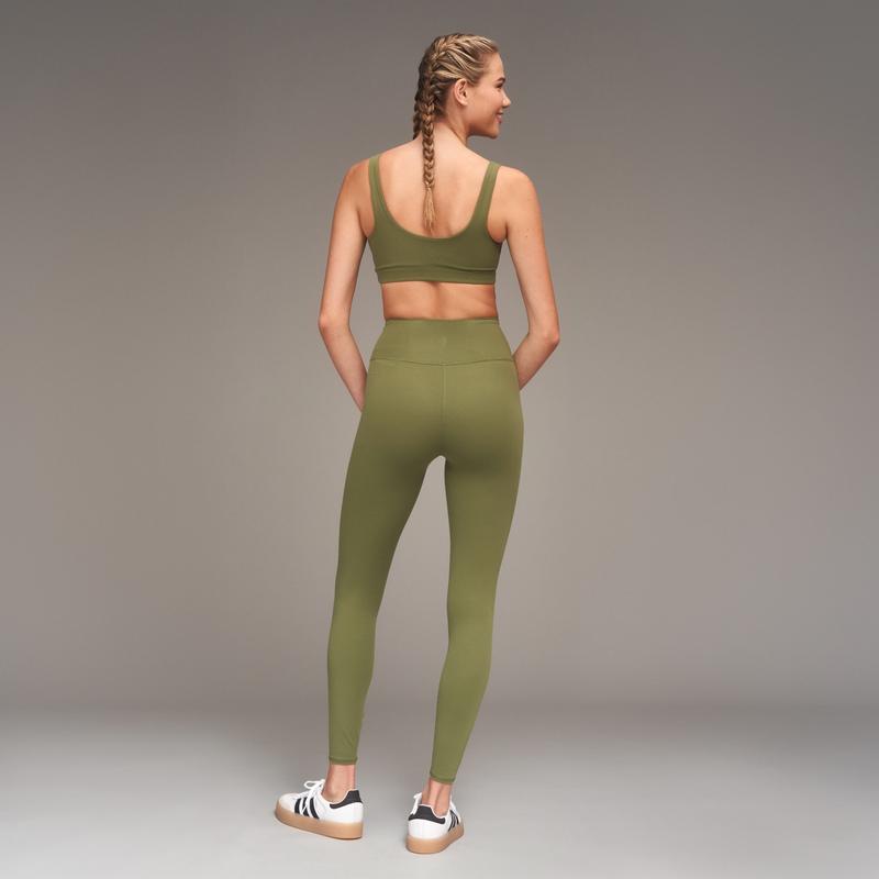 Women's V-Waist Crossover Leggings - Comfortable and Minimalist