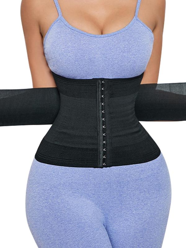 Women's Adjustable Hook & Eye Waist Trainer, Solid Color Tummy Control Shaper for Daily Use, Back To School Fall Wear, Waist Cincher for Women, 2000s Wear Wear Para Brunch