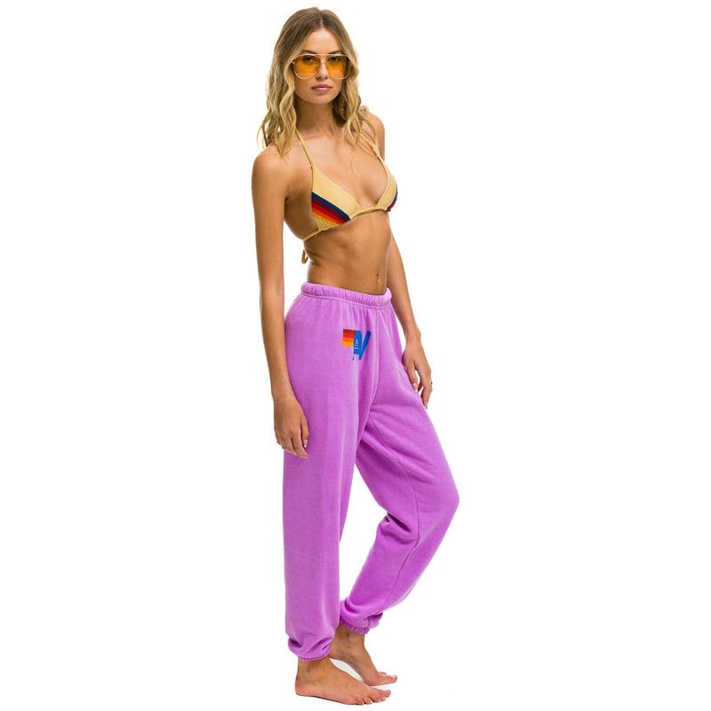 LOGO SWEATPANTS - NEON PURPLE