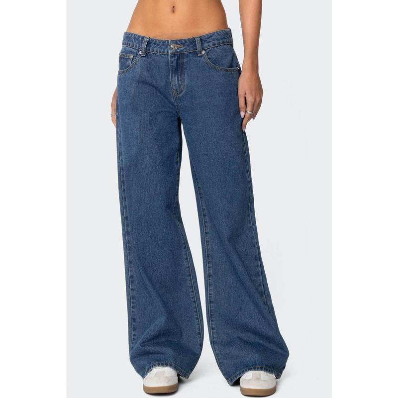 Raelynn Washed Low Rise Jeans