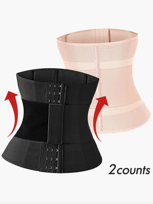 Women's Adjustable Hook & Eye Waist Trainer, Solid Color Tummy Control Shaper for Daily Use, Back To School Fall Wear, Waist Cincher for Women, 2000s Wear Wear Para Brunch