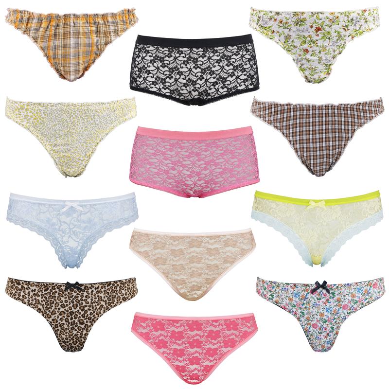 Women's Underwear Random Packs Brief Bikini Boyshort Panties