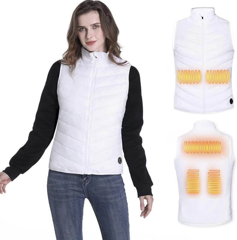 Women's Heated Vest, Lightweight Heated Jacket with Battery Pack USB Charging Electric Warming Clothes