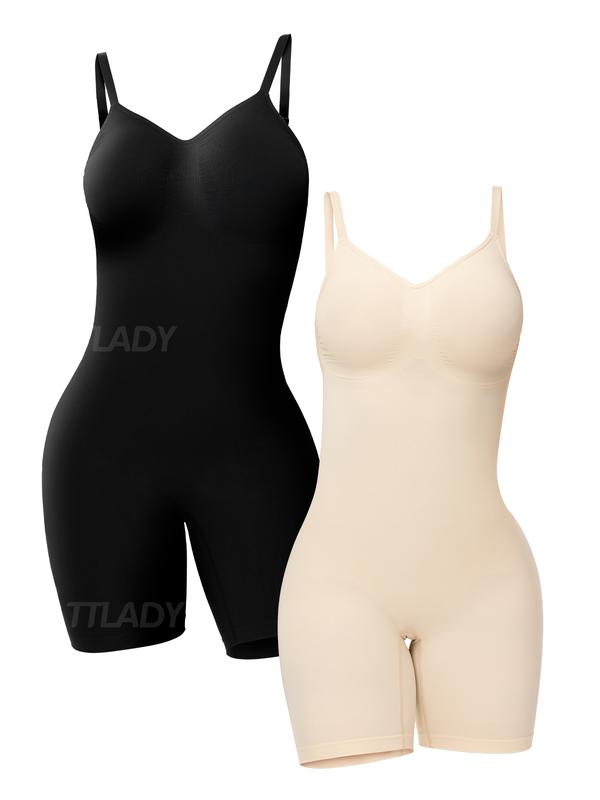 ATTLADY Shapewear for Women Tummy Control Bodysuit Seamless Sculpting Thong Body Shaper Thigh Slimmers Al-234