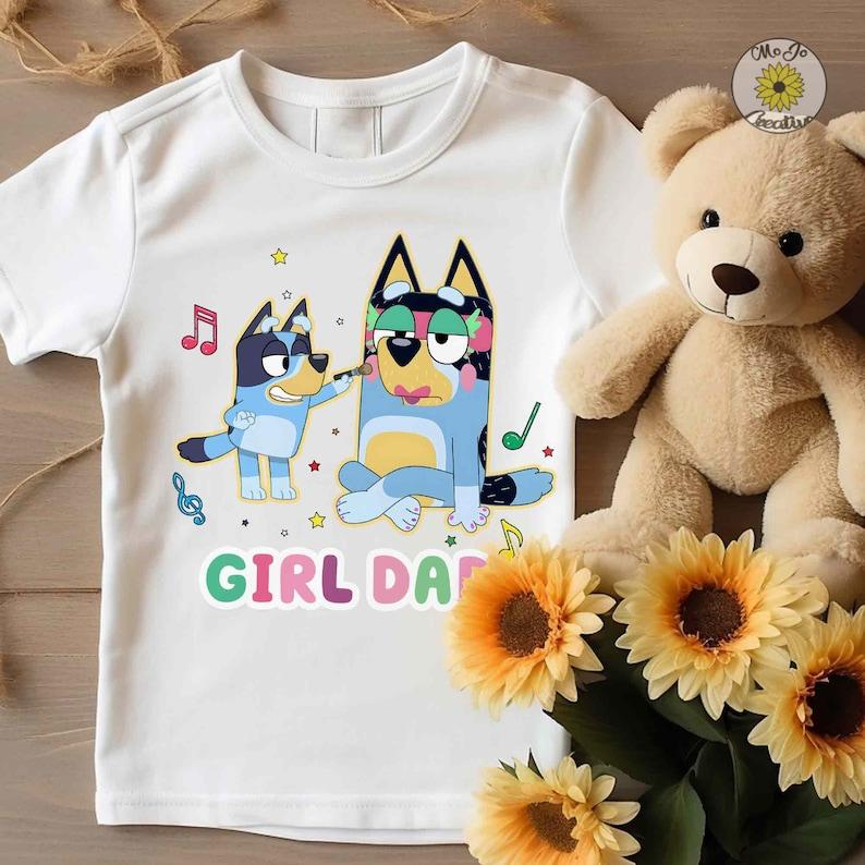 Blue Dog Kids Shirt, Blue Dog Girl Dad Tee, Great Boy And Girl Sweatshirt, Blue Dog Family Hoodie, Best Family  T-shirt, sweater and Hoodie