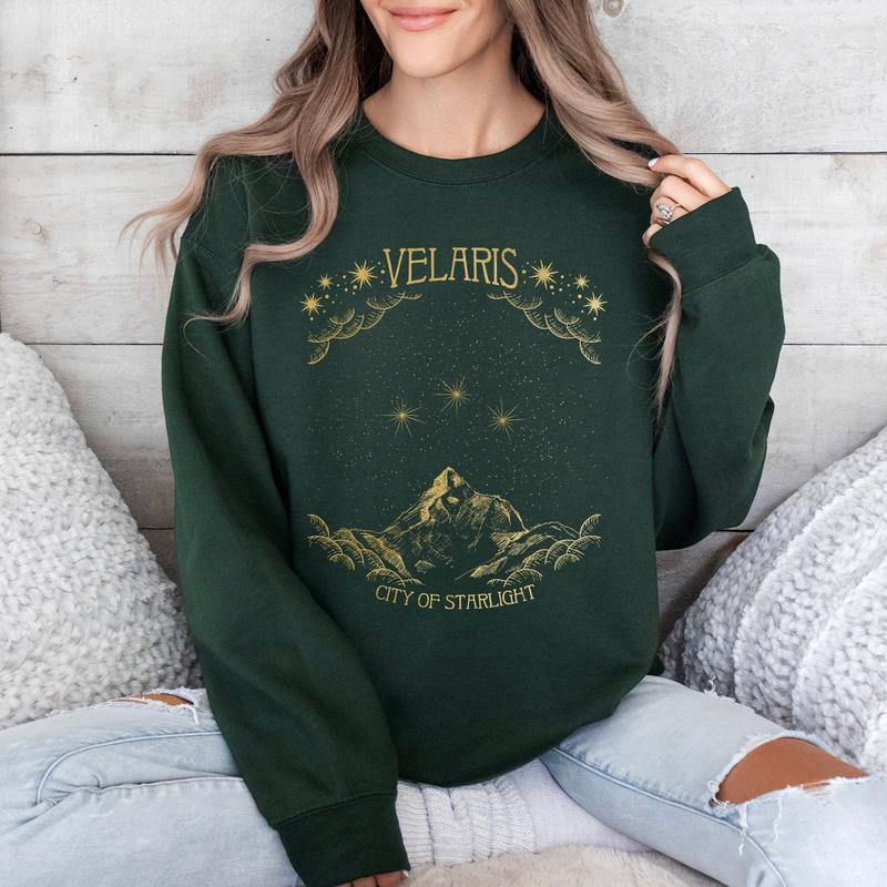 ACOTAR Velaris, City of Starlight Sweatshirt, A Court of Thorns and Roses Casual Comfort Womenswear Graphic