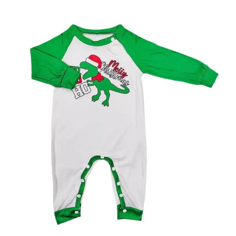 39-HS5555 Cartoon Printed Christmas Parent-Child Clothing Fashion Casual Holiday Pajamas