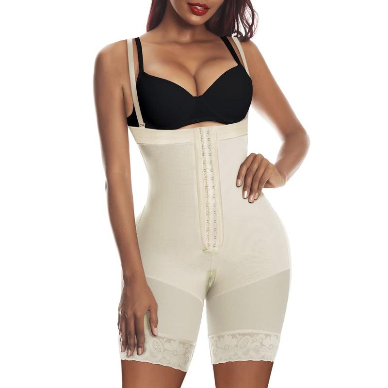 YIANNA Fajas Colombianas  for Women Tummy Control contouring Garment with Zipper Crotch shapewear