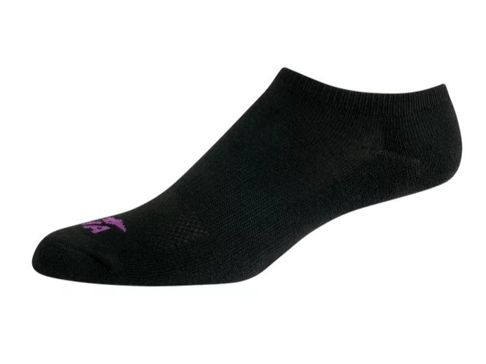 Women's Performance Cushioned No Show Socks, 10-Pack, Black Breathable Fabric Mesh Spandex