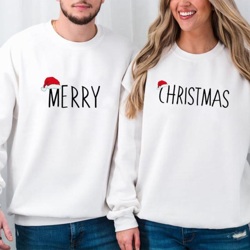 Couple Christmas Shirt, Matching Couple Christmas Sweatshirt, Merry Christmas Gift Shirt, Matching Couple Sweatshirt