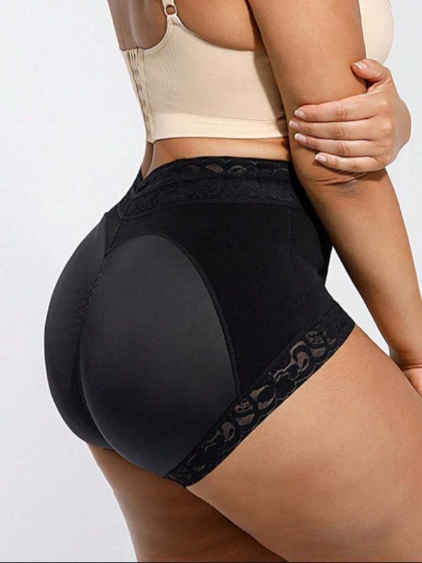 Women's Solid Color High Waist Shapewear Panty, Tummy Control Butt Lifting Shaper, High Stretch Seamless Shapewear Bottoms for Daily Wear