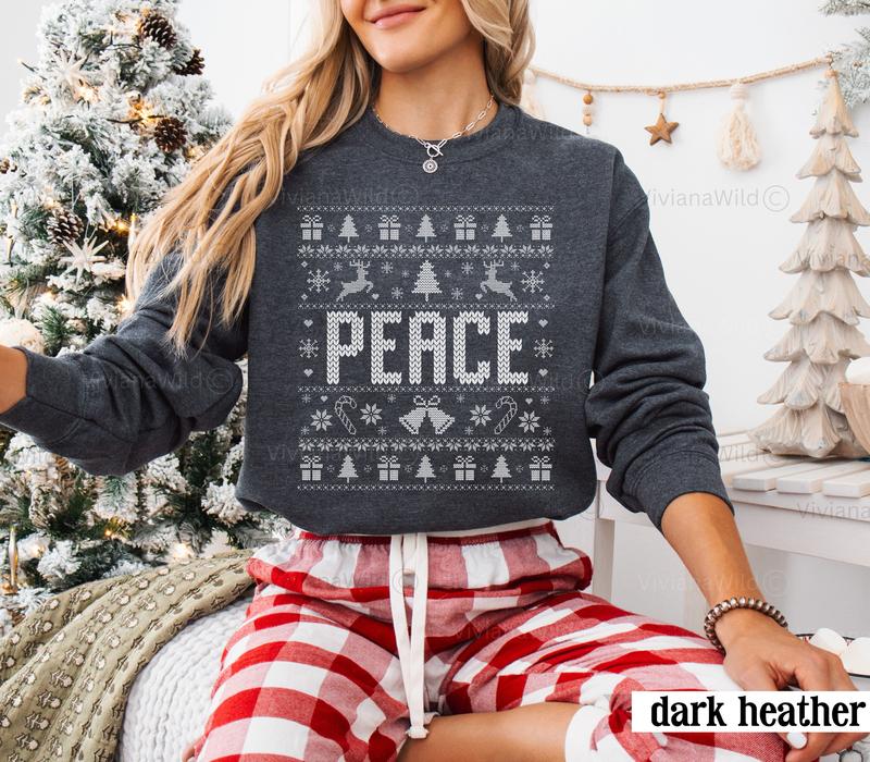 Couples Ugly Christmas Sweater, I Come In Peace Couples Funny Matching Ugly Christmas Sweater, Ugly Christmas Party Sweatshirts, Xmas Humor