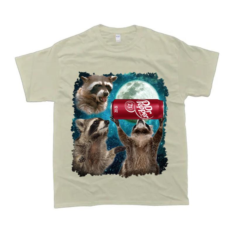 Three Raccoons Dr Pepper Vintage Graphic T-shirts Womenswear