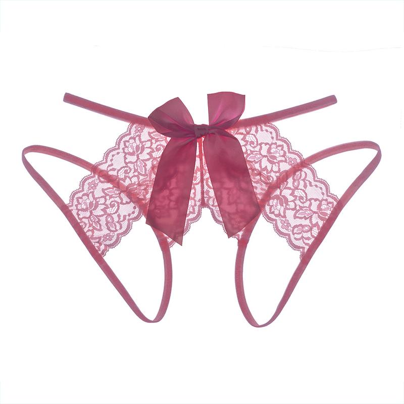 Women's Large Size Bow Lace Panties, Sexy with Thin Straps, Soft and Comfortable Breathable Floral Fit Nylon Underwear Womenswear Day Elegance Hipster Panty Lady Fabric Lingerie Basic sexy comfort leg garter