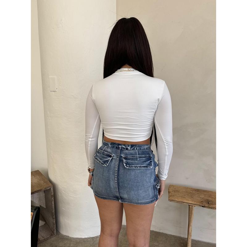 LESLIE DENIM SKIRT