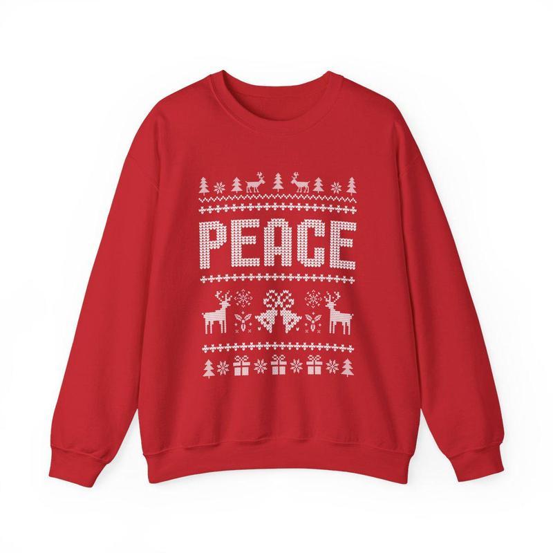 Matching Couples Ugly Christmas Sweatshirts, Funny Couple Ugly Christmas Sweatshirt, I Come In Peace Shirt