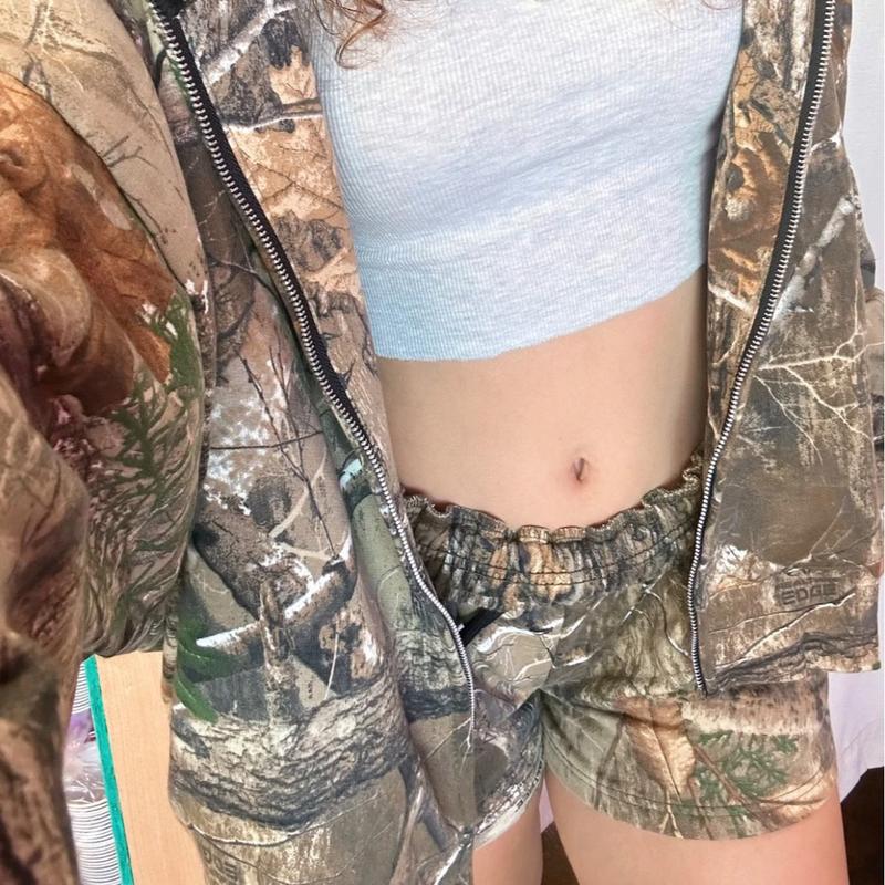 Gossip x HoneyGurl Forest Camo Shorts <3